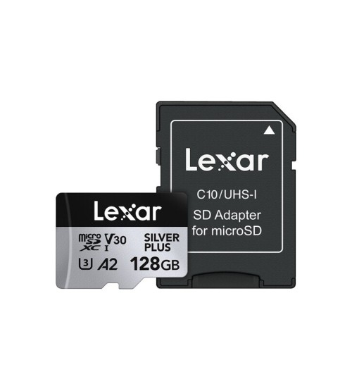 Lexar 128GB Silver Plus microSDXC UHS-I 205MB/s LMSSIPL128G-BNANG Lexar 128GB Silver Plus microSDXC UHS-I 205MB/s LMSSIPL128G-BNANG